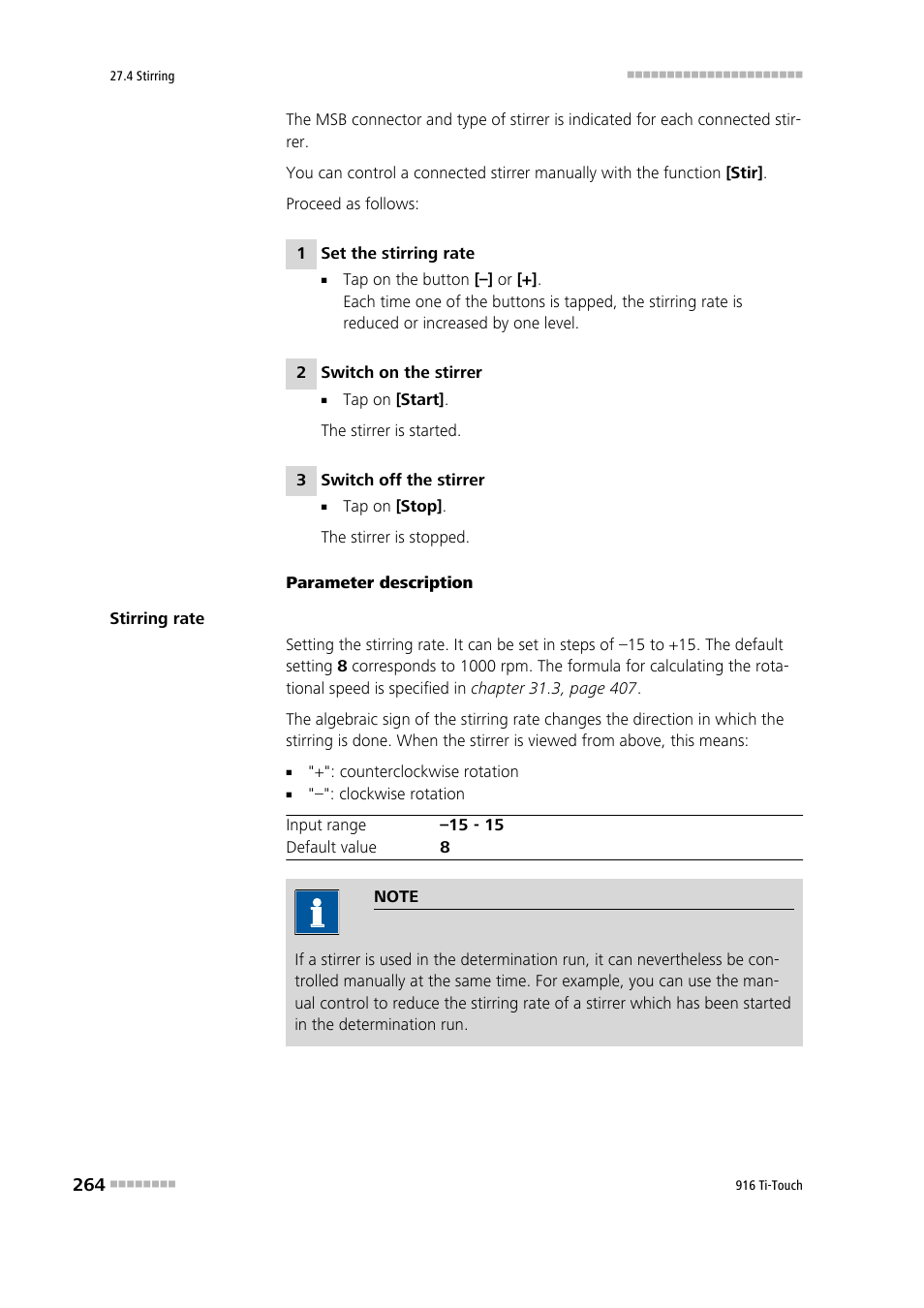 Metrohm 916 Ti-Touch User Manual | Page 280 / 459