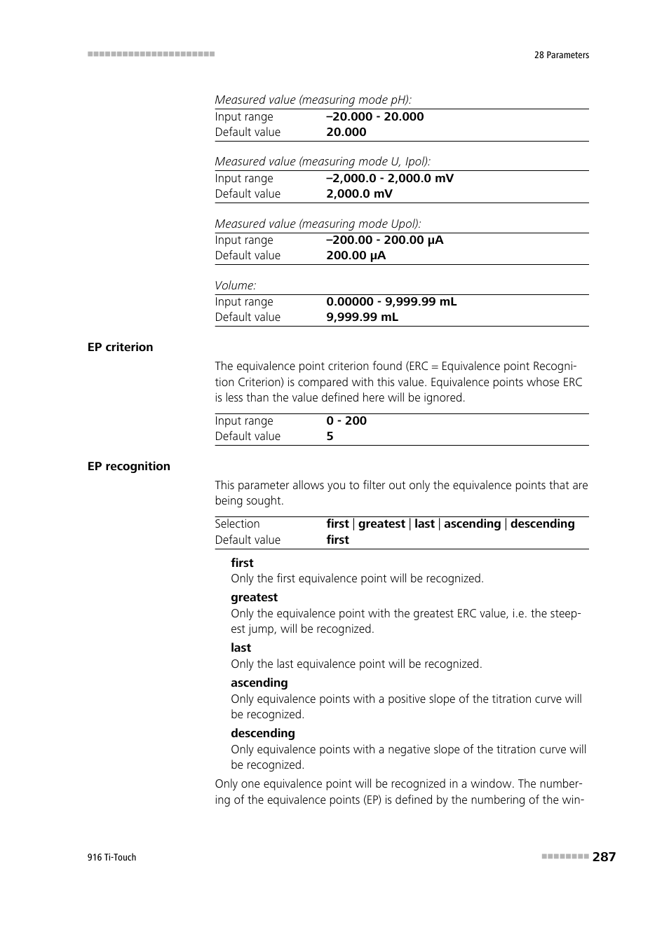 Metrohm 916 Ti-Touch User Manual | Page 303 / 459