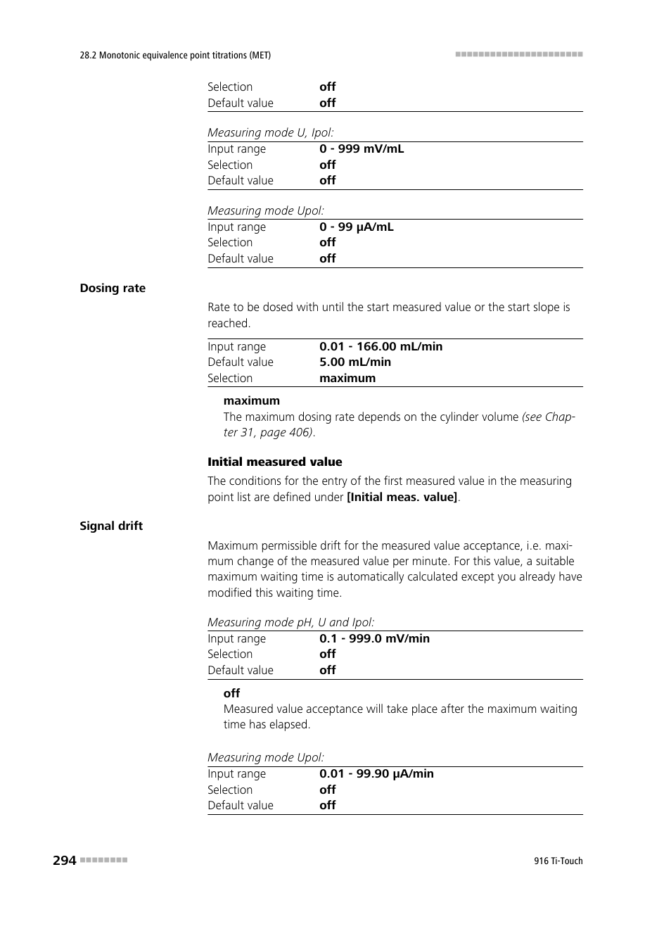 Metrohm 916 Ti-Touch User Manual | Page 310 / 459