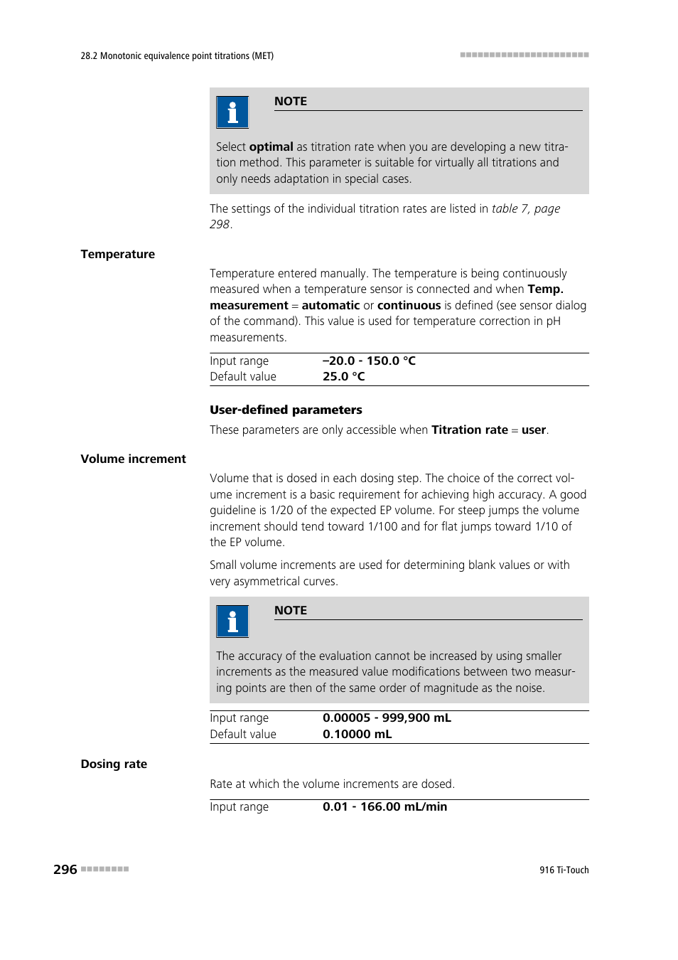 Metrohm 916 Ti-Touch User Manual | Page 312 / 459