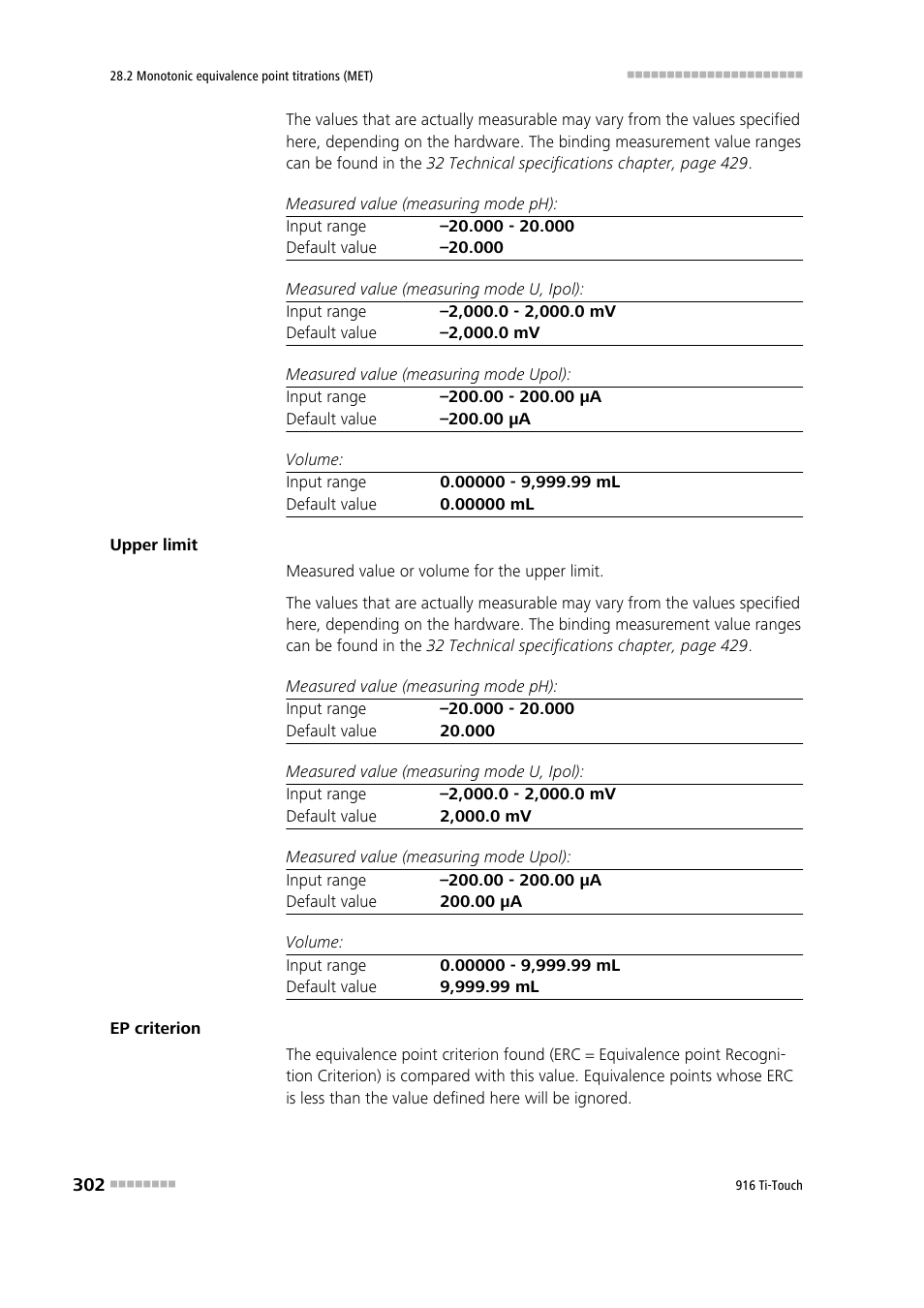 Metrohm 916 Ti-Touch User Manual | Page 318 / 459