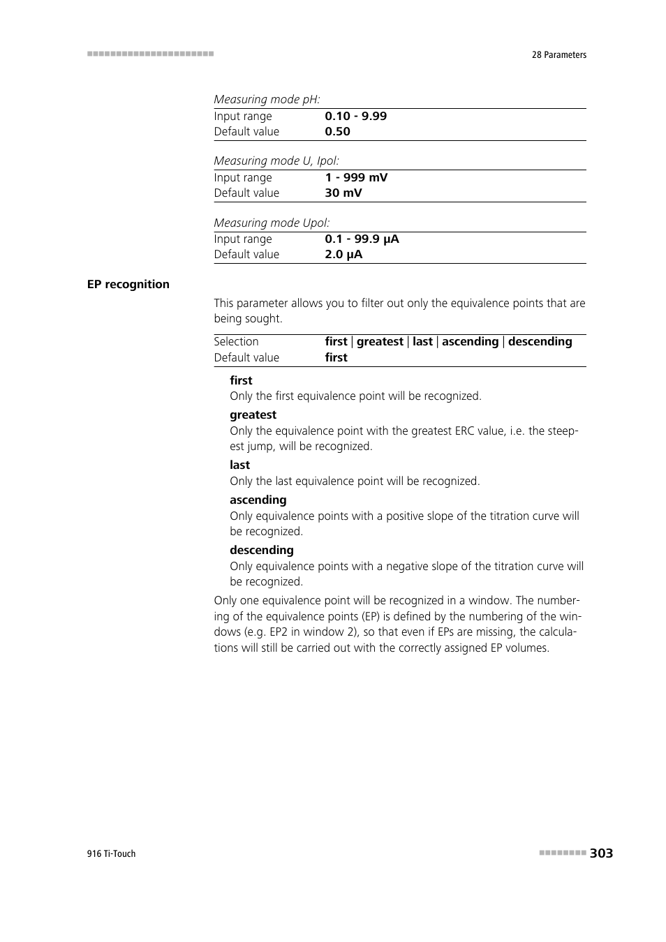 Metrohm 916 Ti-Touch User Manual | Page 319 / 459