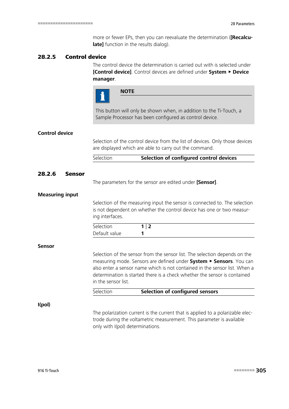 5 control device, 6 sensor, Control device | Sensor | Metrohm 916 Ti-Touch User Manual | Page 321 / 459