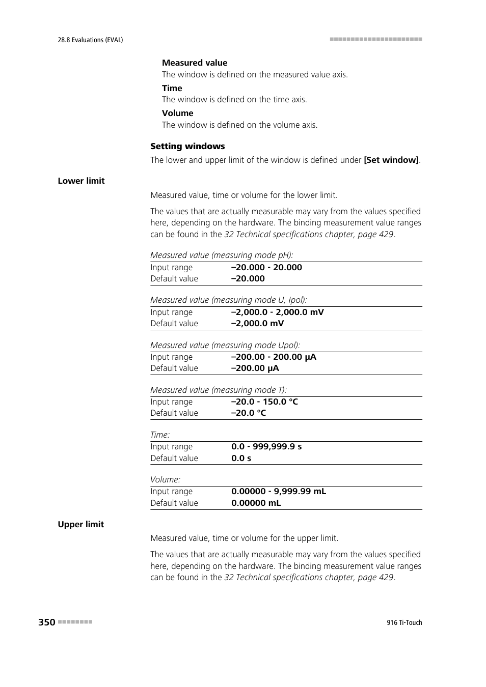 Metrohm 916 Ti-Touch User Manual | Page 366 / 459