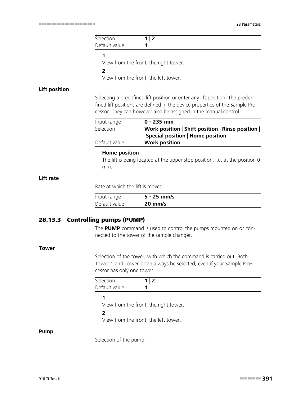 3 controlling pumps (pump) | Metrohm 916 Ti-Touch User Manual | Page 407 / 459