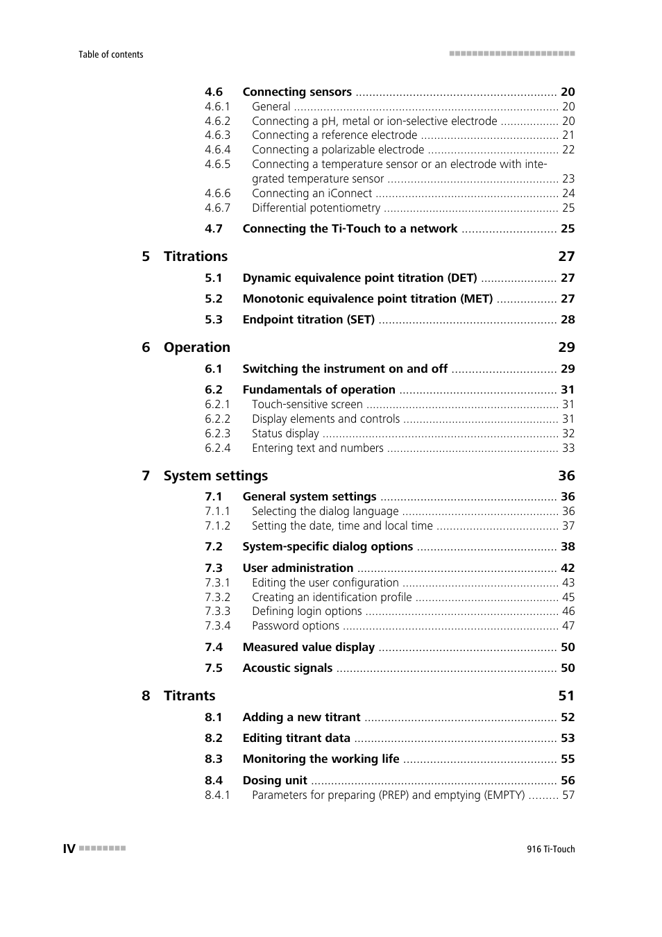 Metrohm 916 Ti-Touch User Manual | Page 6 / 459