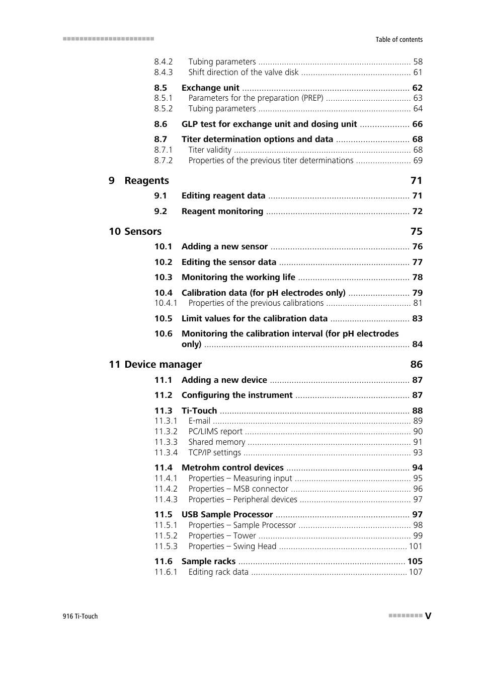 Metrohm 916 Ti-Touch User Manual | Page 7 / 459