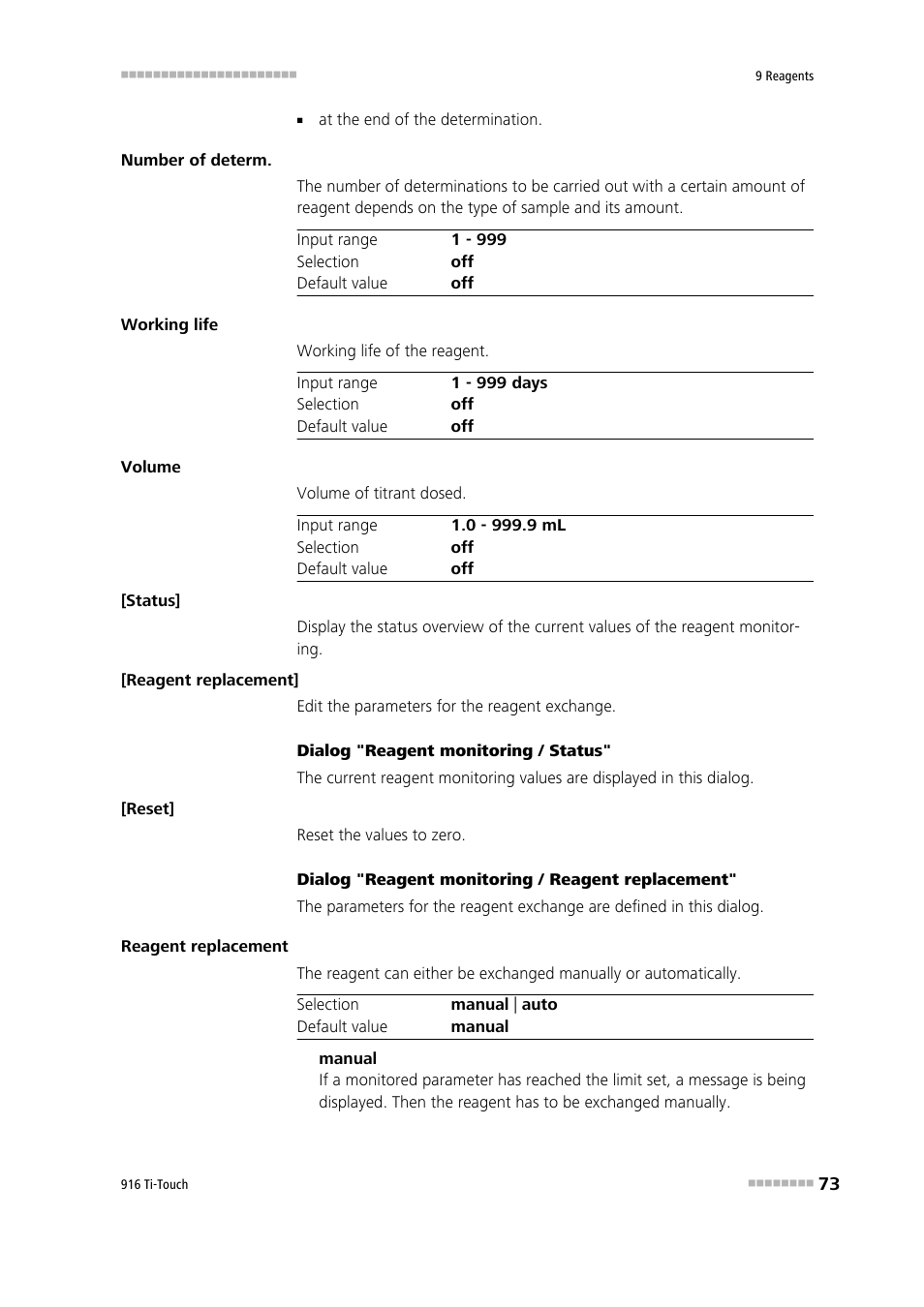 Metrohm 916 Ti-Touch User Manual | Page 89 / 459