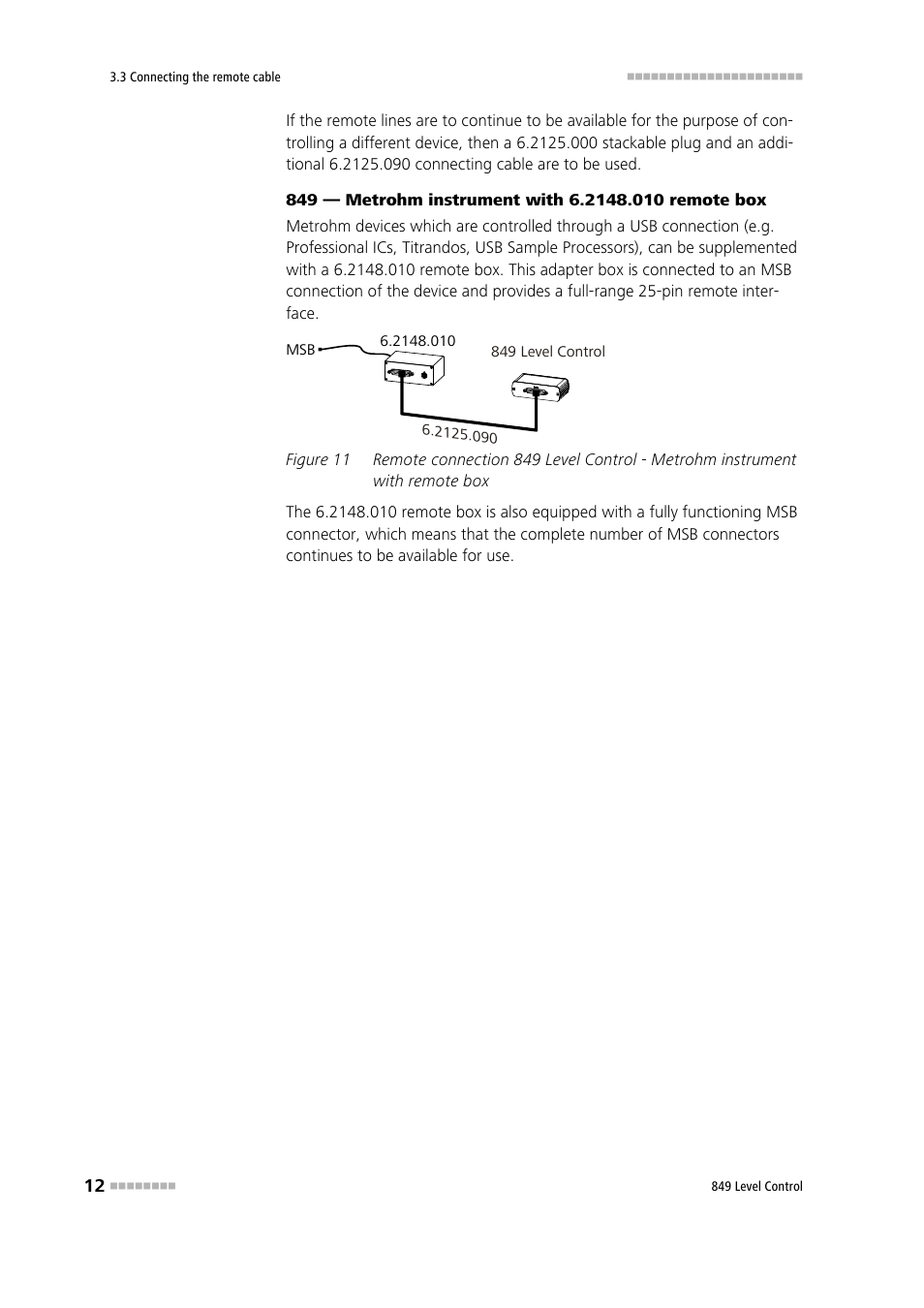 Figure 11 | Metrohm 849 Level Control User Manual | Page 20 / 32