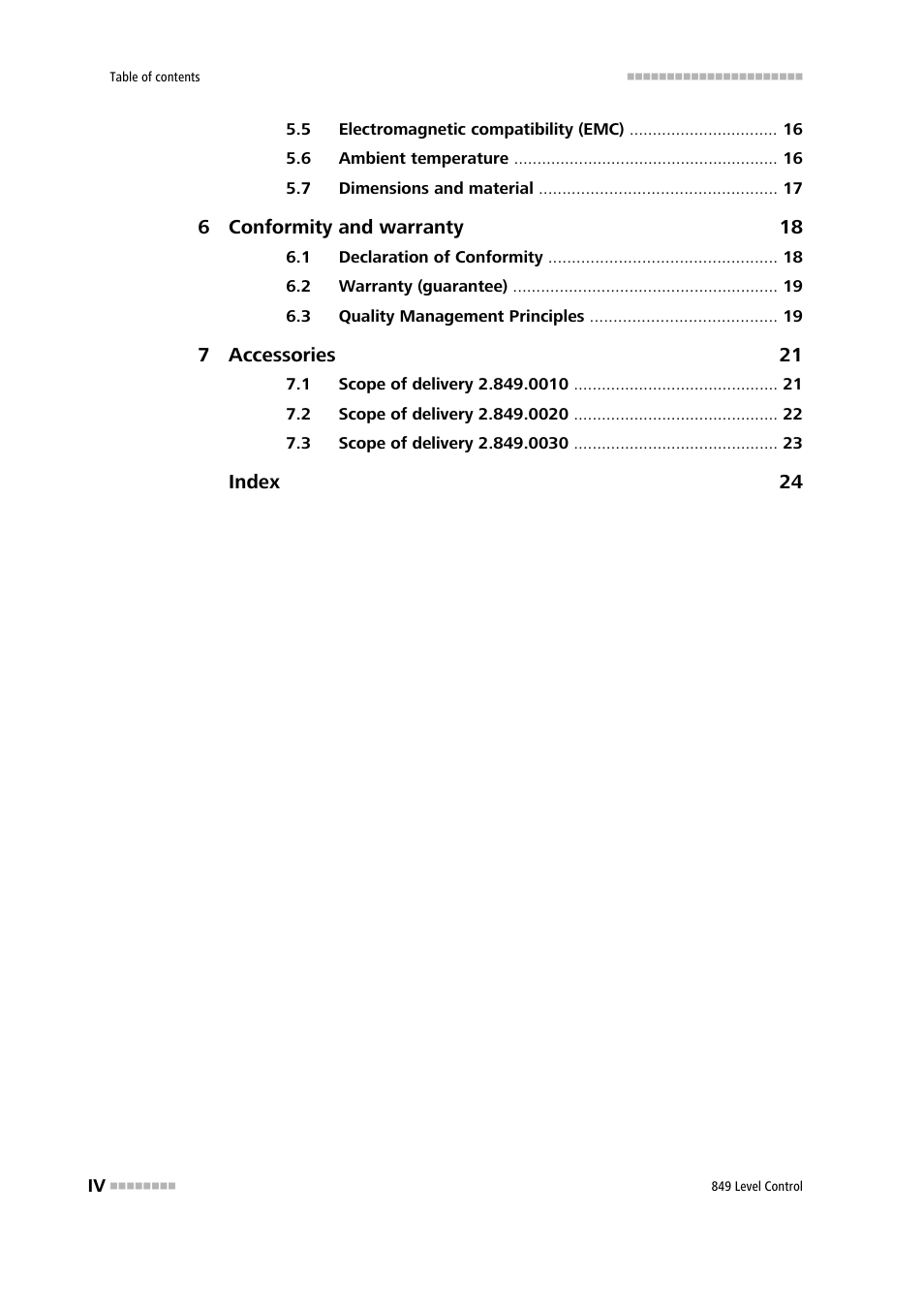 Metrohm 849 Level Control User Manual | Page 6 / 32