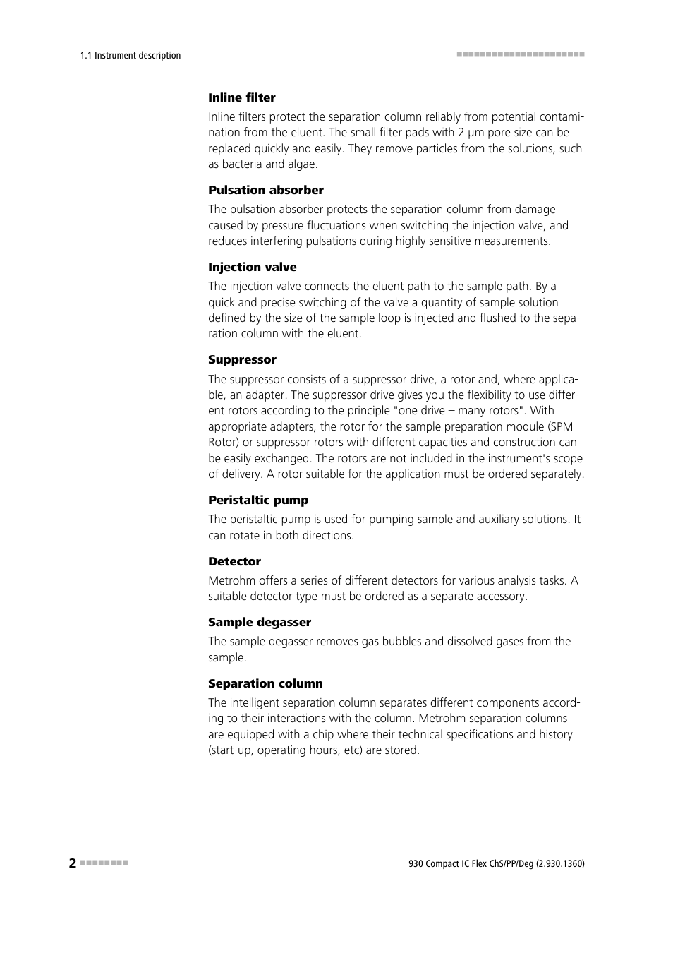 Metrohm 930 Compact IC Flex ChS/PP/Deg User Manual | Page 10 / 116