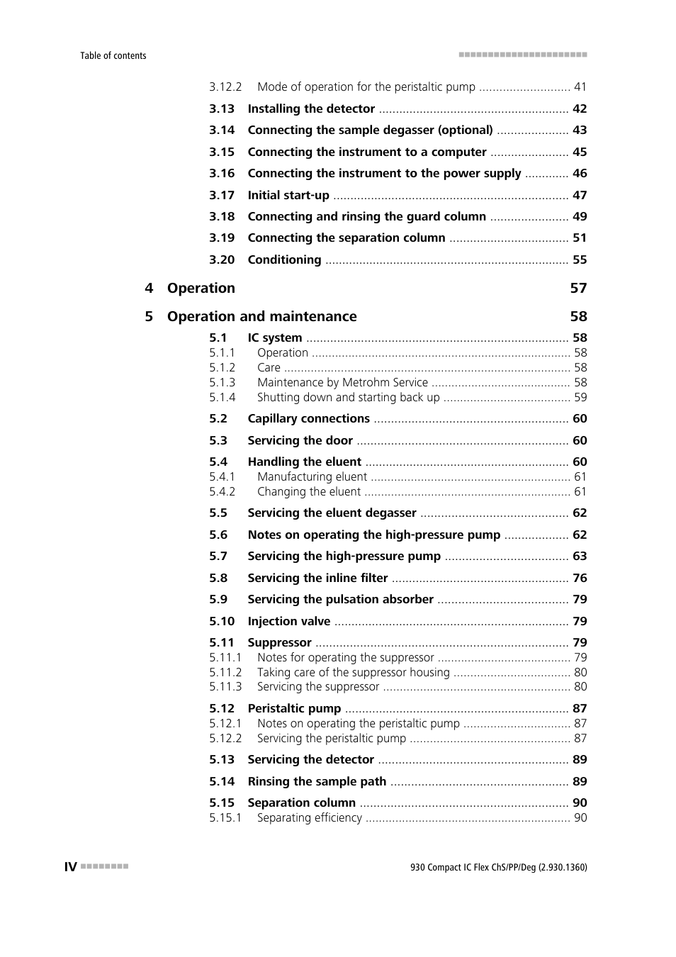 Metrohm 930 Compact IC Flex ChS/PP/Deg User Manual | Page 6 / 116