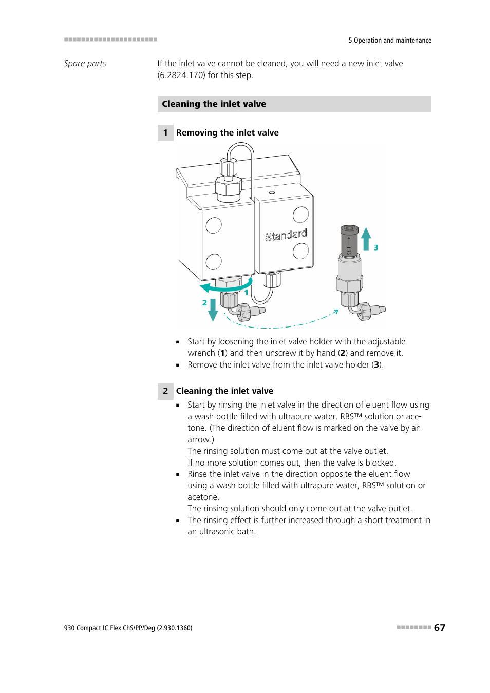 Metrohm 930 Compact IC Flex ChS/PP/Deg User Manual | Page 75 / 116