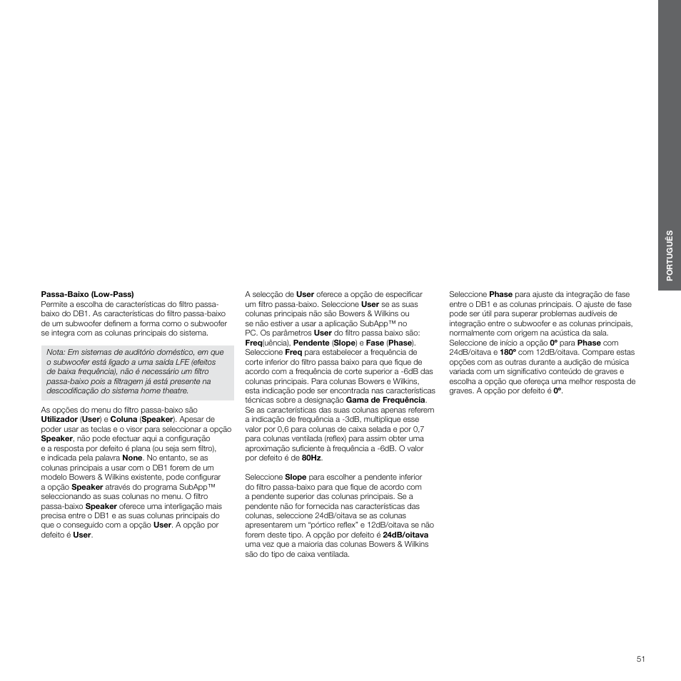 Bowers & Wilkins DB1 User Manual | Page 51 / 115
