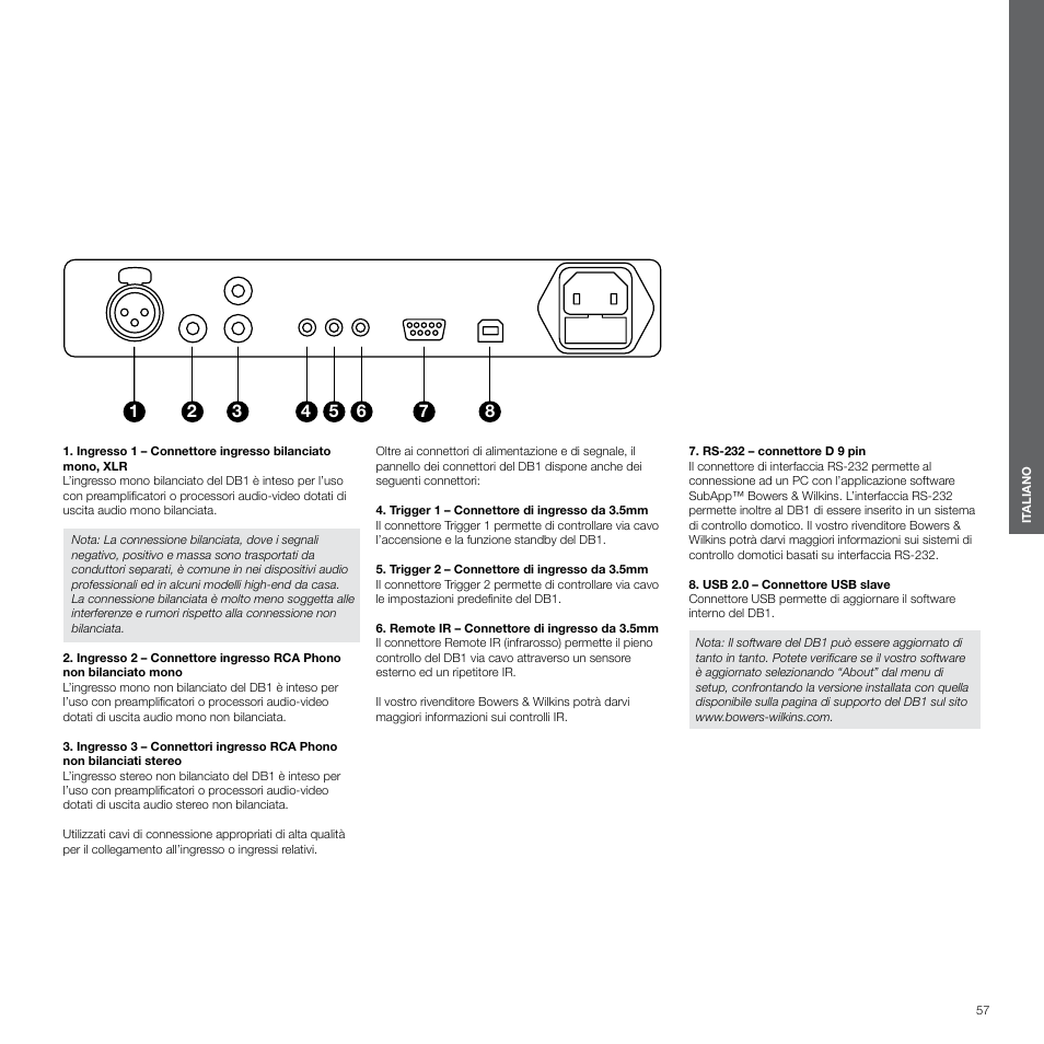 Bowers & Wilkins DB1 User Manual | Page 57 / 115