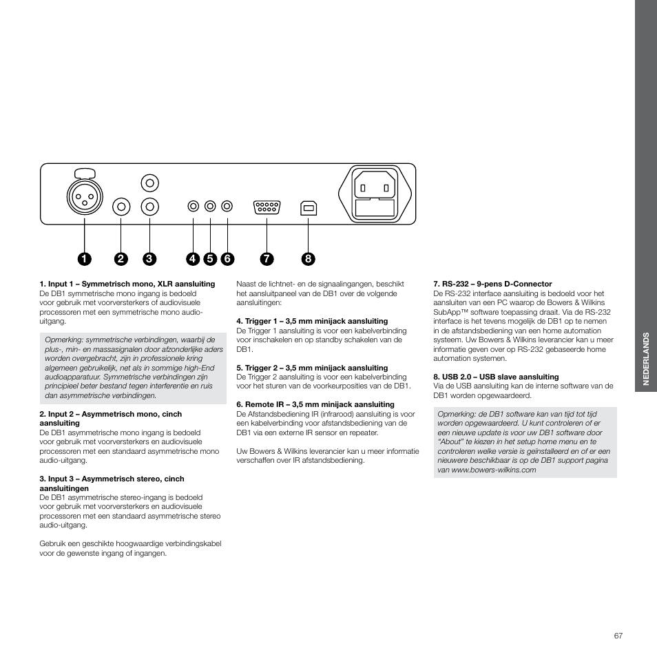 Bowers & Wilkins DB1 User Manual | Page 67 / 115
