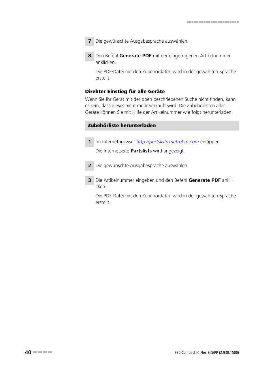 Metrohm 930 Compact IC Flex SeS/PP User Manual | Page 48 / 49