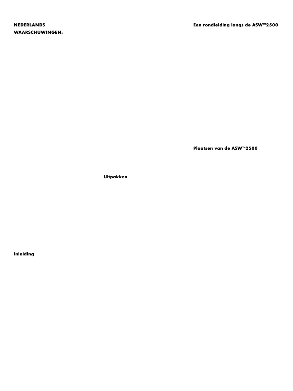 Bowers & Wilkins ASW 2500 User Manual | Page 24 / 38