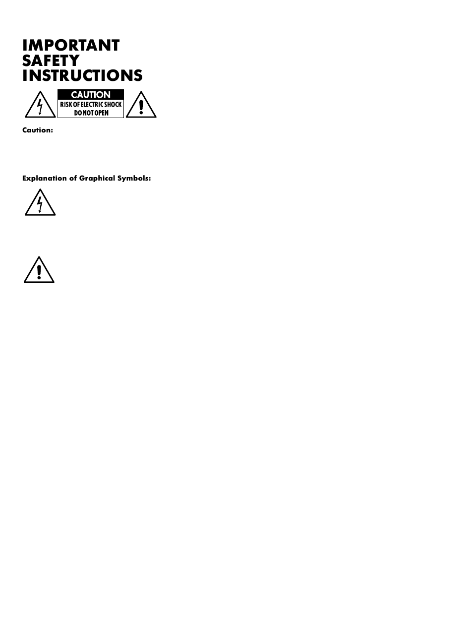 Important safety instructions | Bowers & Wilkins ASW 2500 User Manual | Page 4 / 38