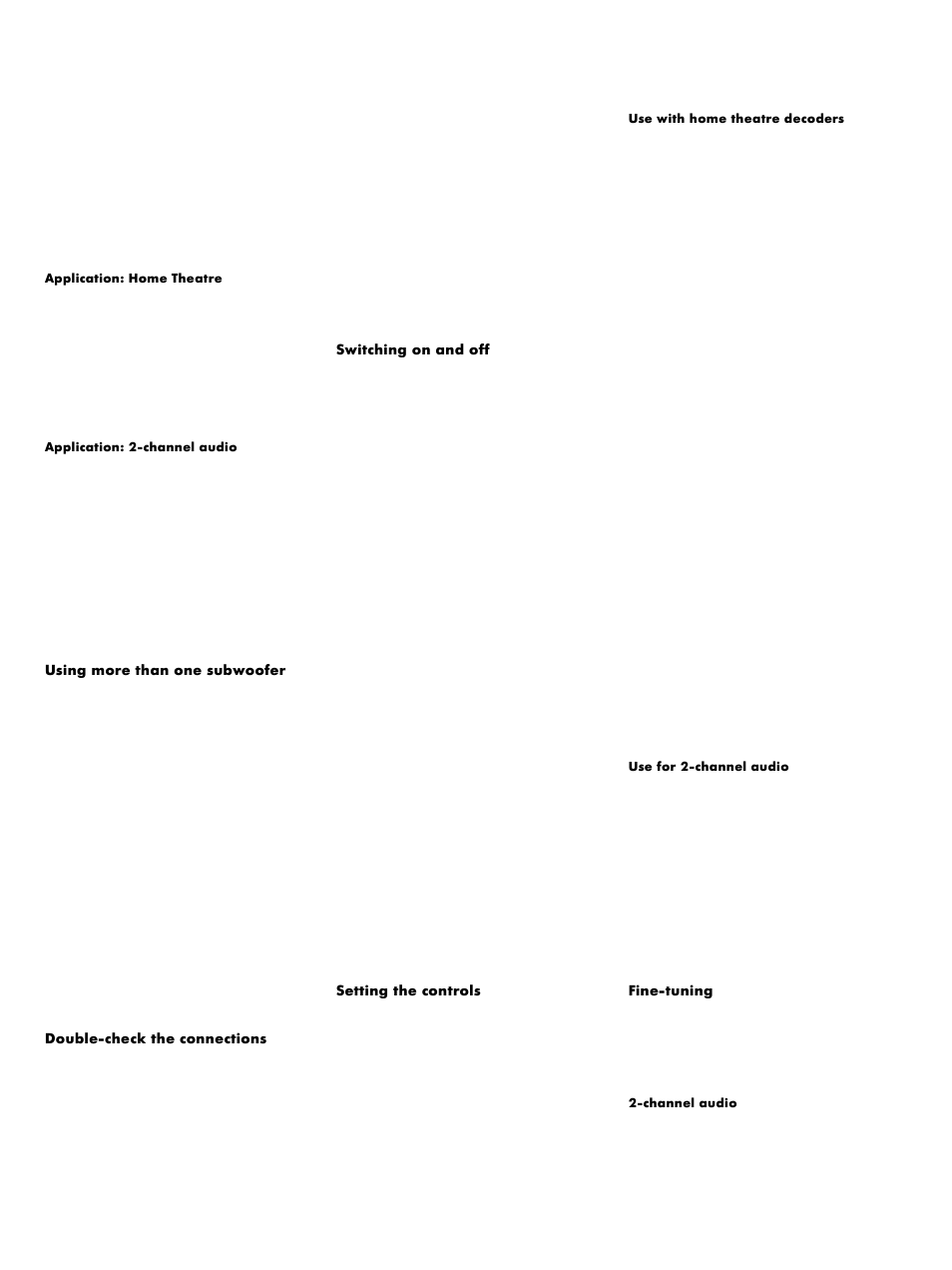 Bowers & Wilkins ASW 2500 User Manual | Page 6 / 38