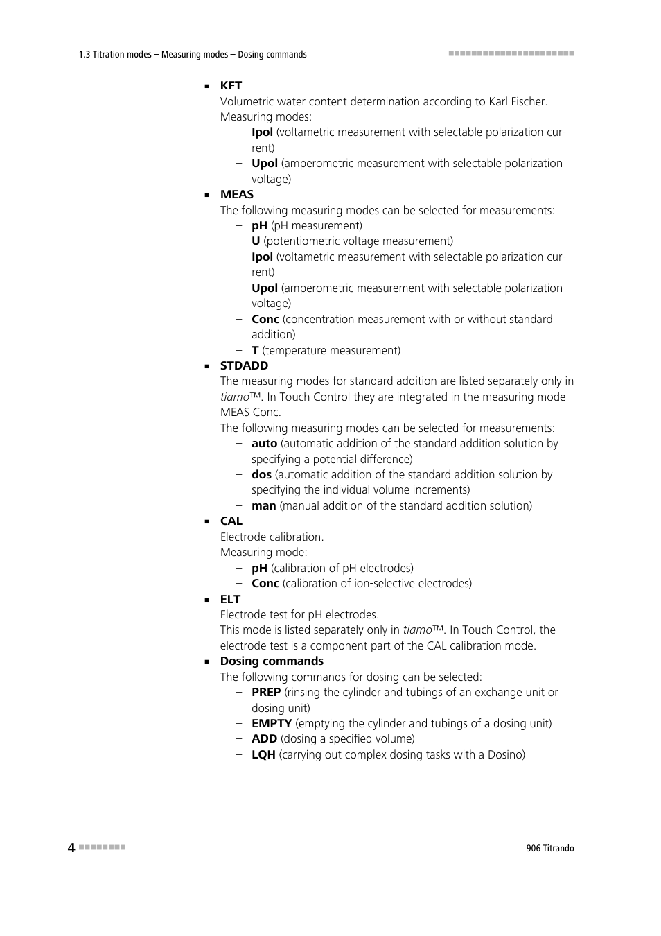 Metrohm 906 Titrando User Manual | Page 12 / 70