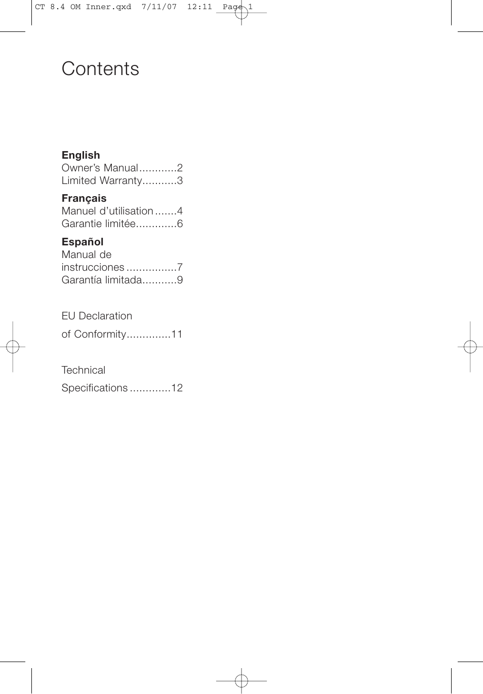 Bowers & Wilkins CT8.4 LCRS User Manual | Page 5 / 17