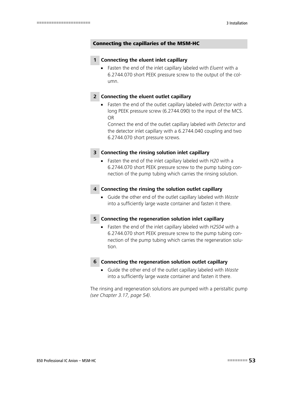 Metrohm 850 Professional IC Anion MSM-HC User Manual | Page 63 / 138