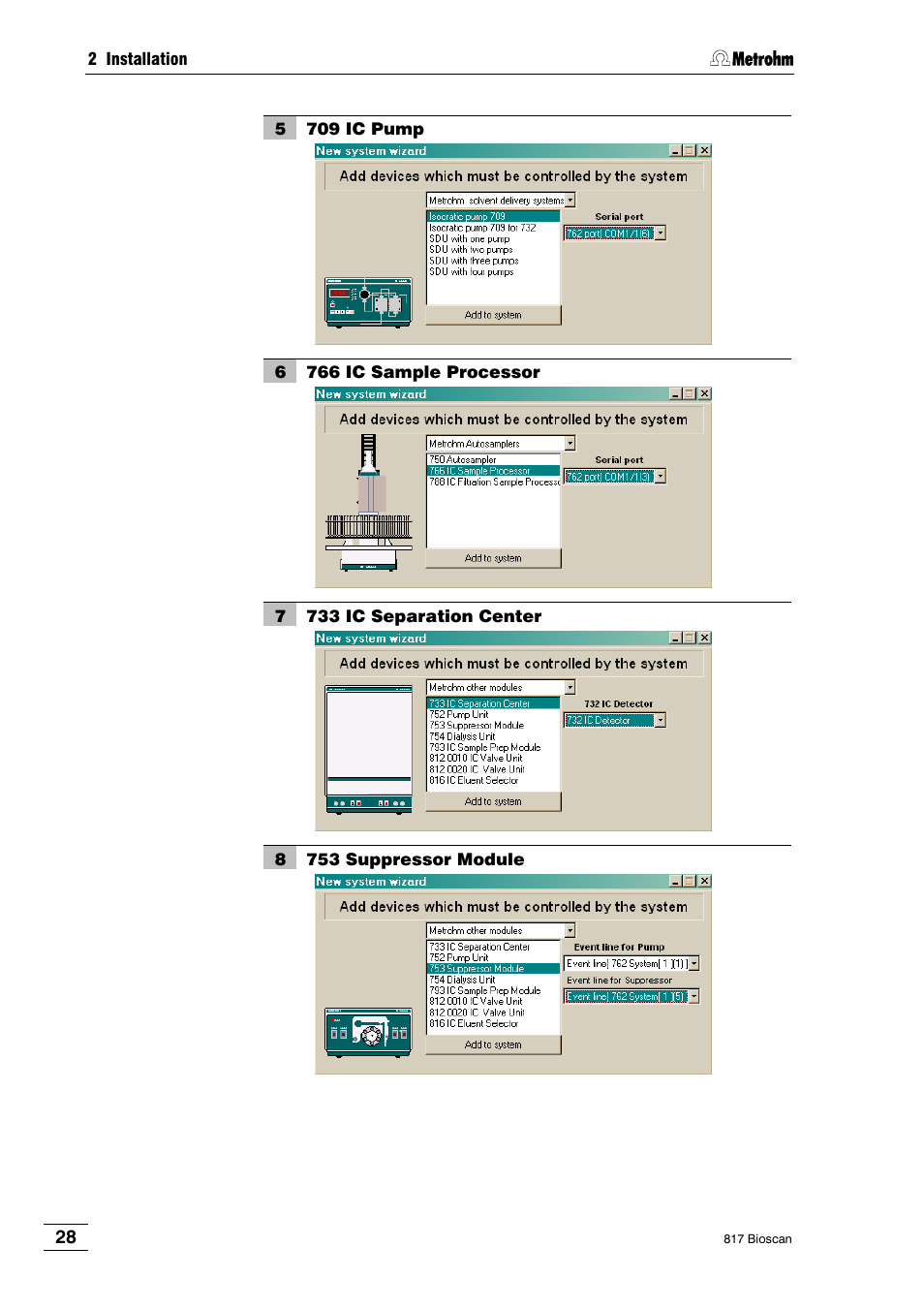 Metrohm 817 Bioscan User Manual | Page 36 / 85