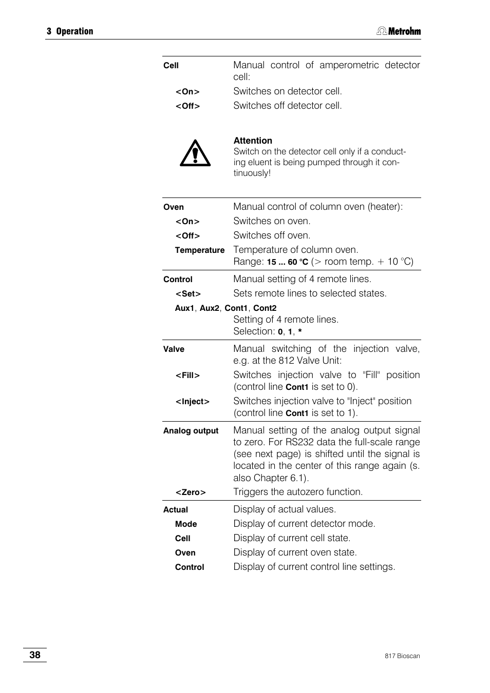 Metrohm 817 Bioscan User Manual | Page 46 / 85
