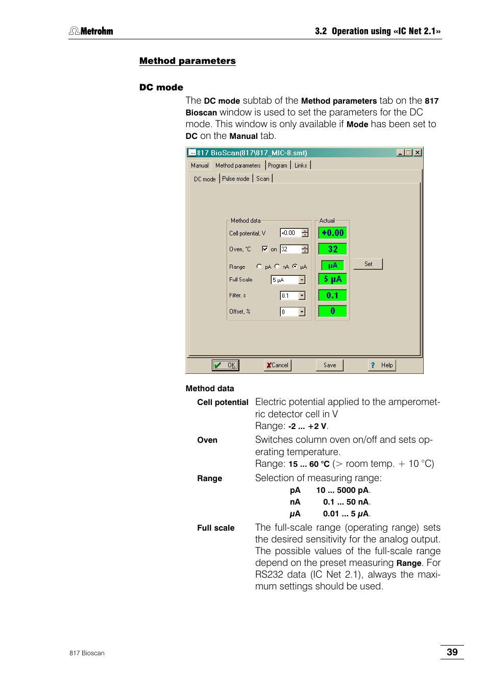 Metrohm 817 Bioscan User Manual | Page 47 / 85