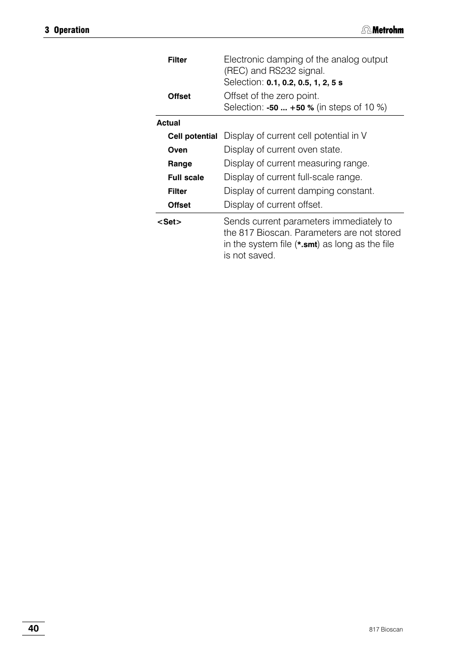 Metrohm 817 Bioscan User Manual | Page 48 / 85