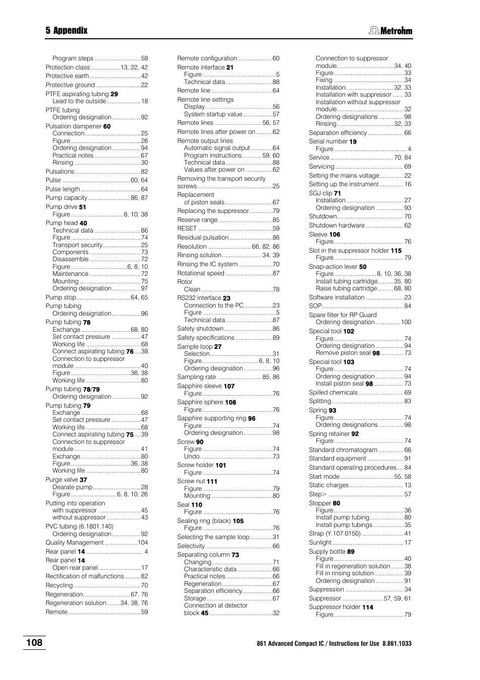 5 appendix | Metrohm 861 Advanced Compact IC User Manual | Page 118 / 119