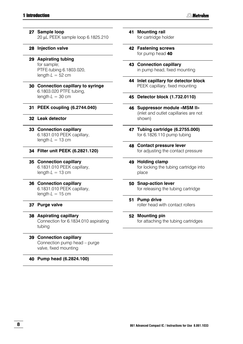 Metrohm 861 Advanced Compact IC User Manual | Page 18 / 119