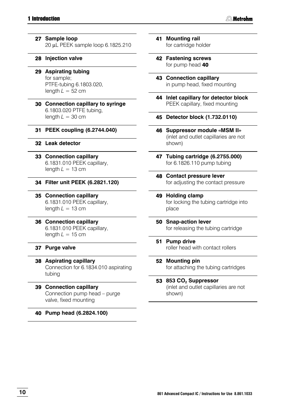 Metrohm 861 Advanced Compact IC User Manual | Page 20 / 119