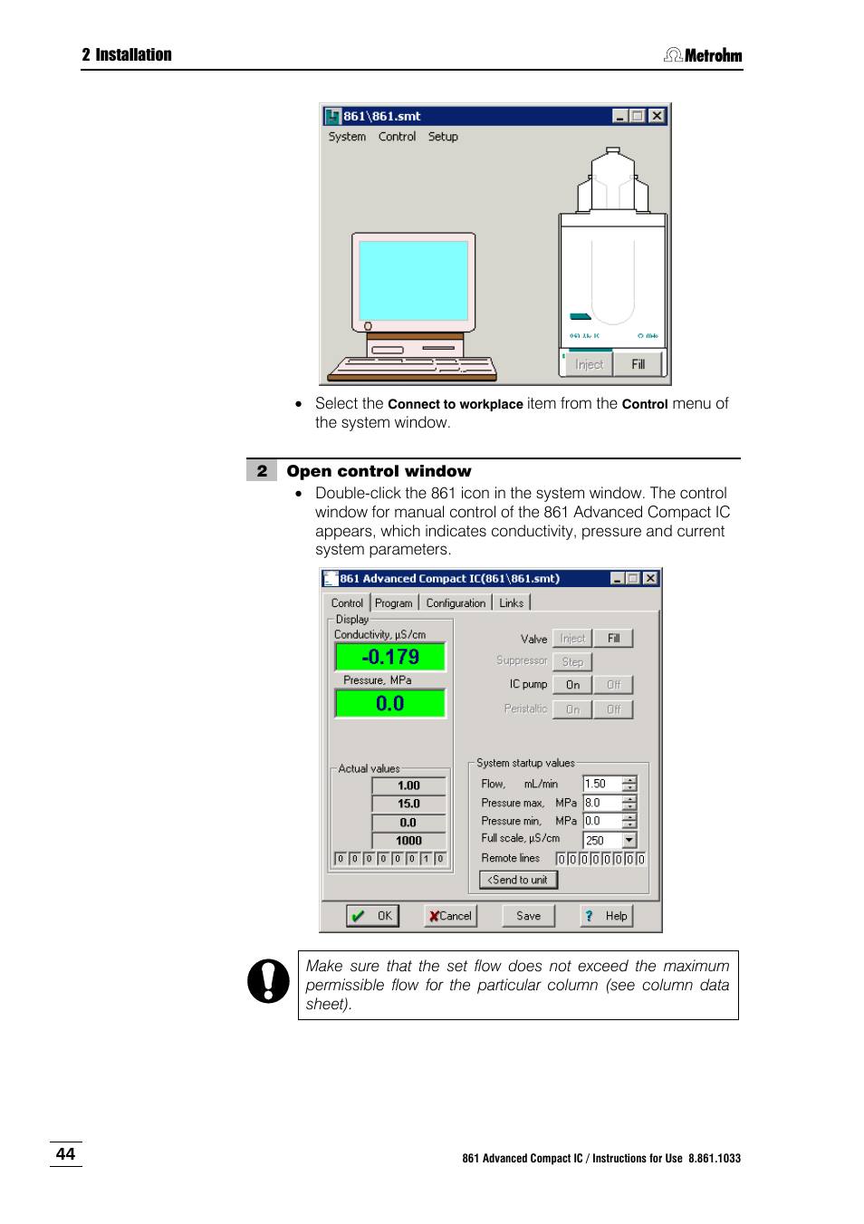 Metrohm 861 Advanced Compact IC User Manual | Page 54 / 119