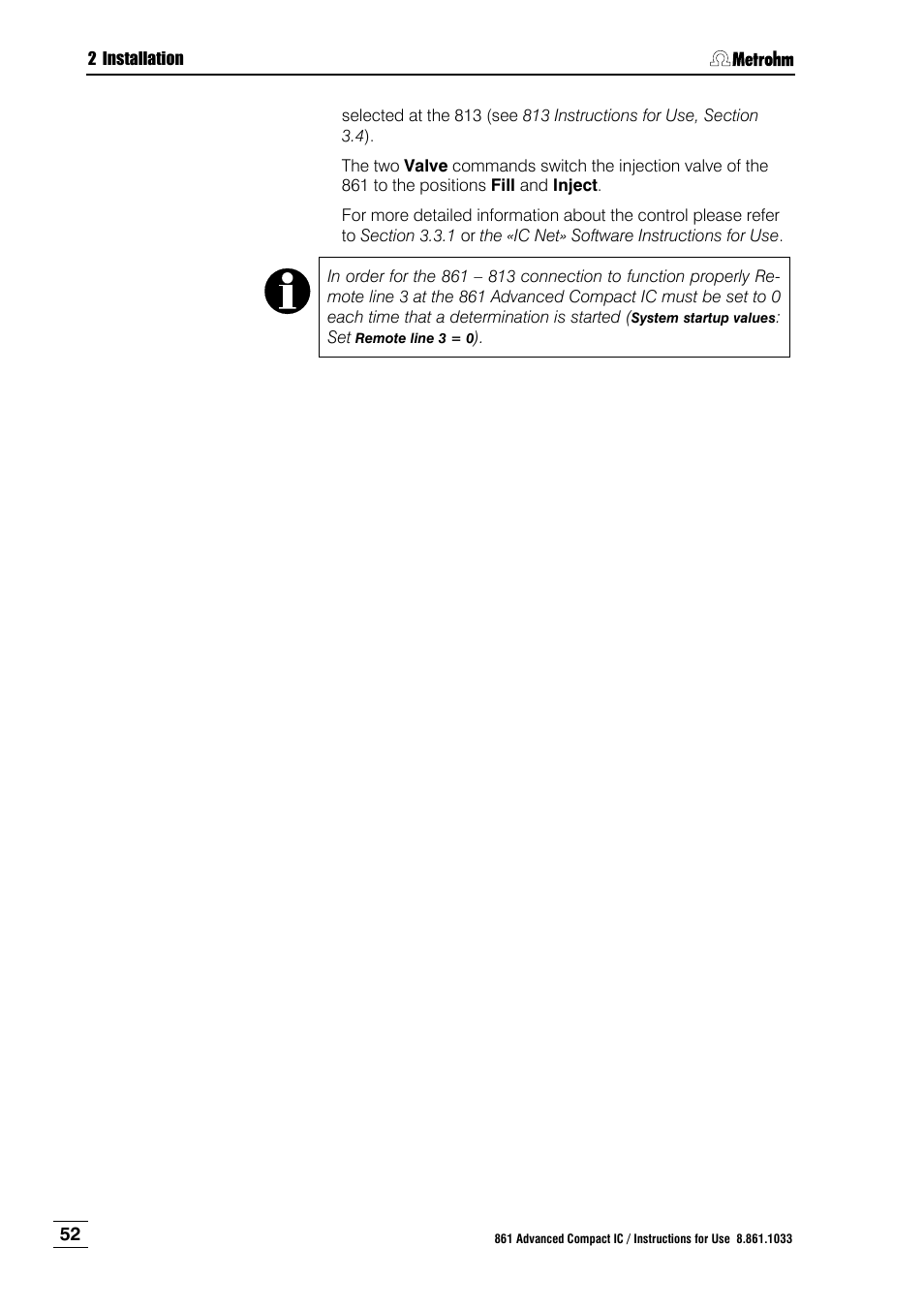 Metrohm 861 Advanced Compact IC User Manual | Page 62 / 119