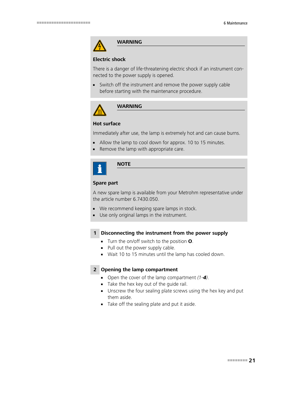 Metrohm NIRS DS2500 Analyzer User Manual | Page 29 / 48