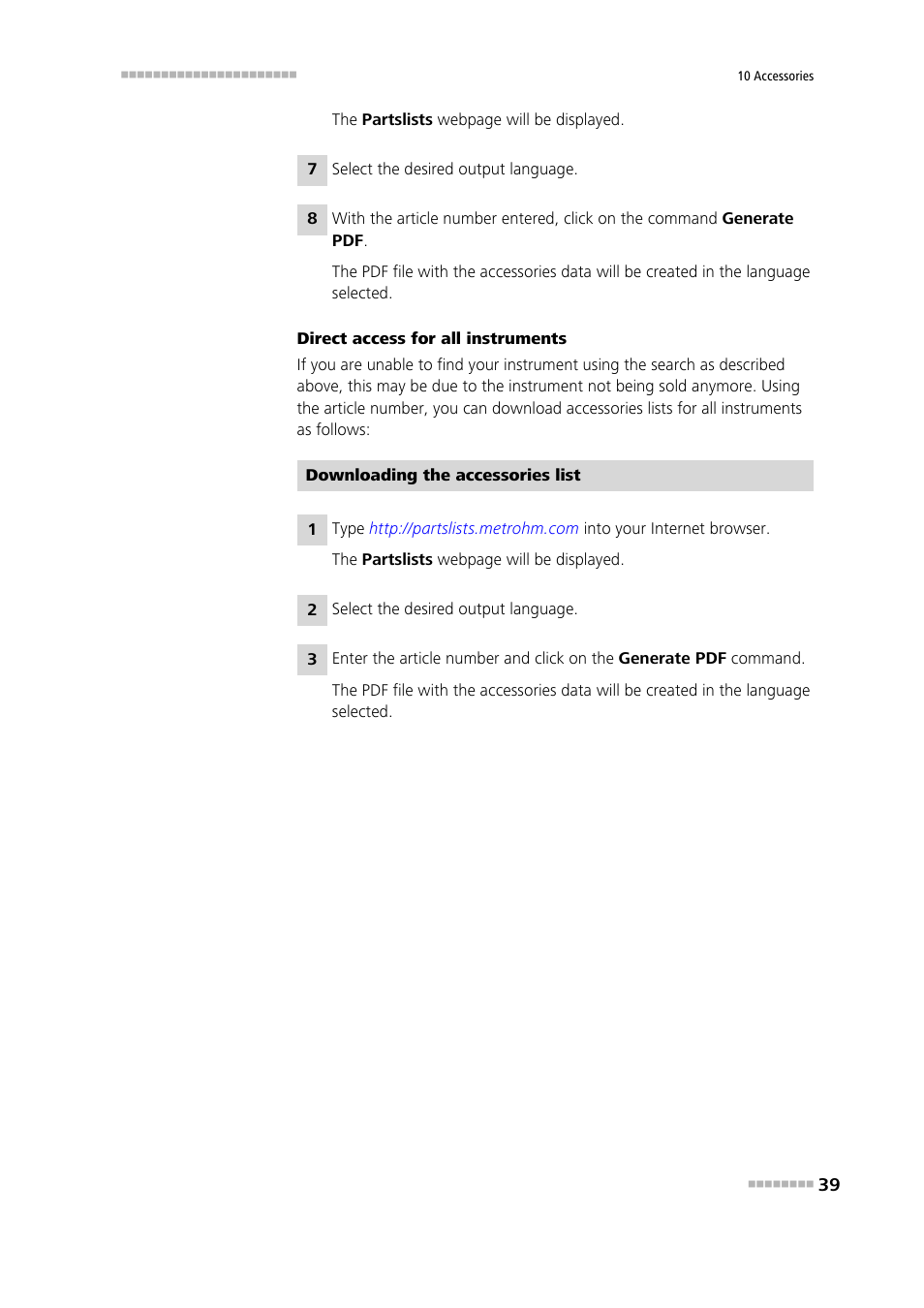 Metrohm NIRS DS2500 Analyzer User Manual | Page 47 / 48