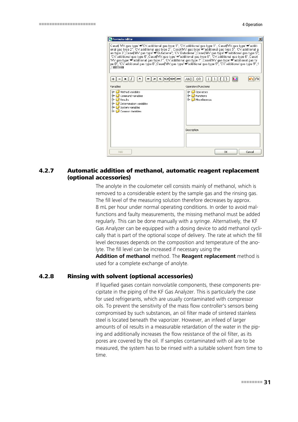 8 rinsing with solvent (optional accessories), Rinsing with solvent (optional accessories) | Metrohm 875 KF Gas Analyzer User Manual | Page 39 / 55