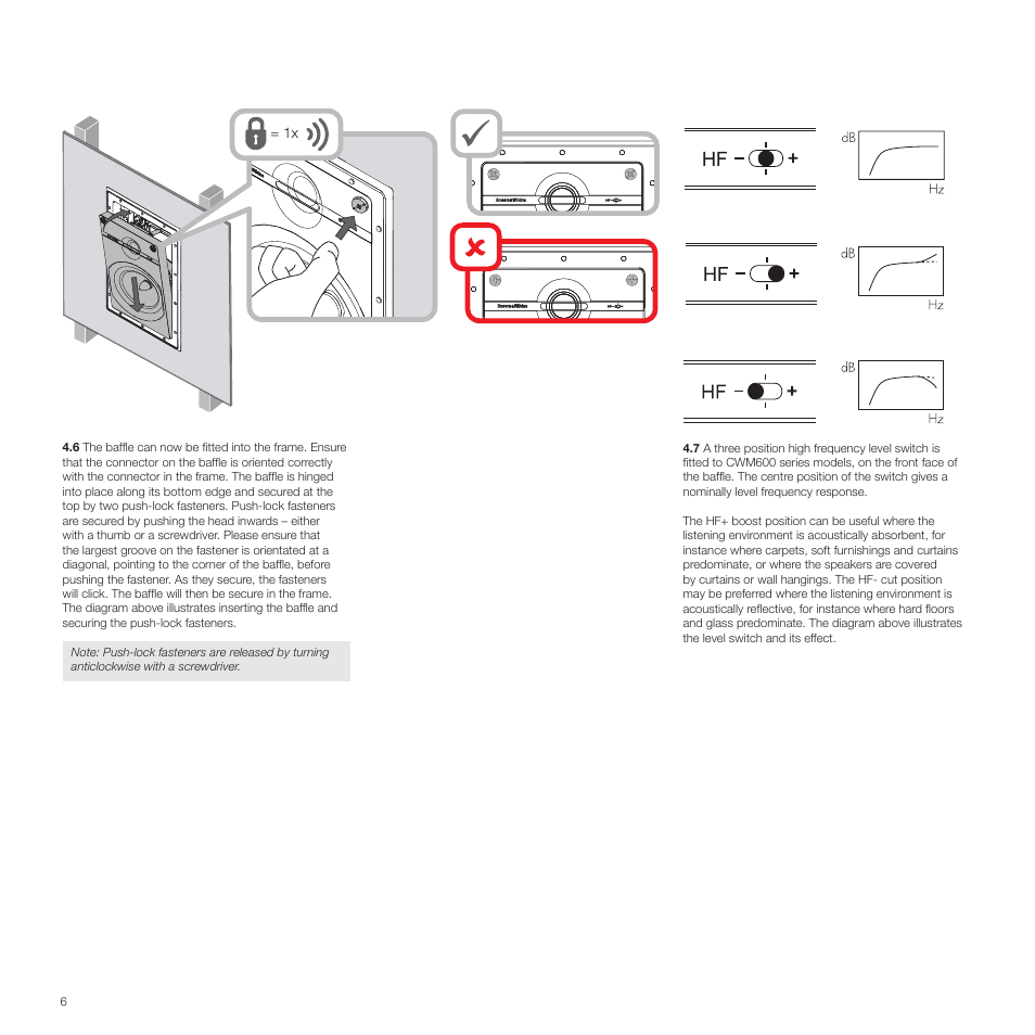 Bowers & Wilkins CWM6 User Manual | Page 6 / 8
