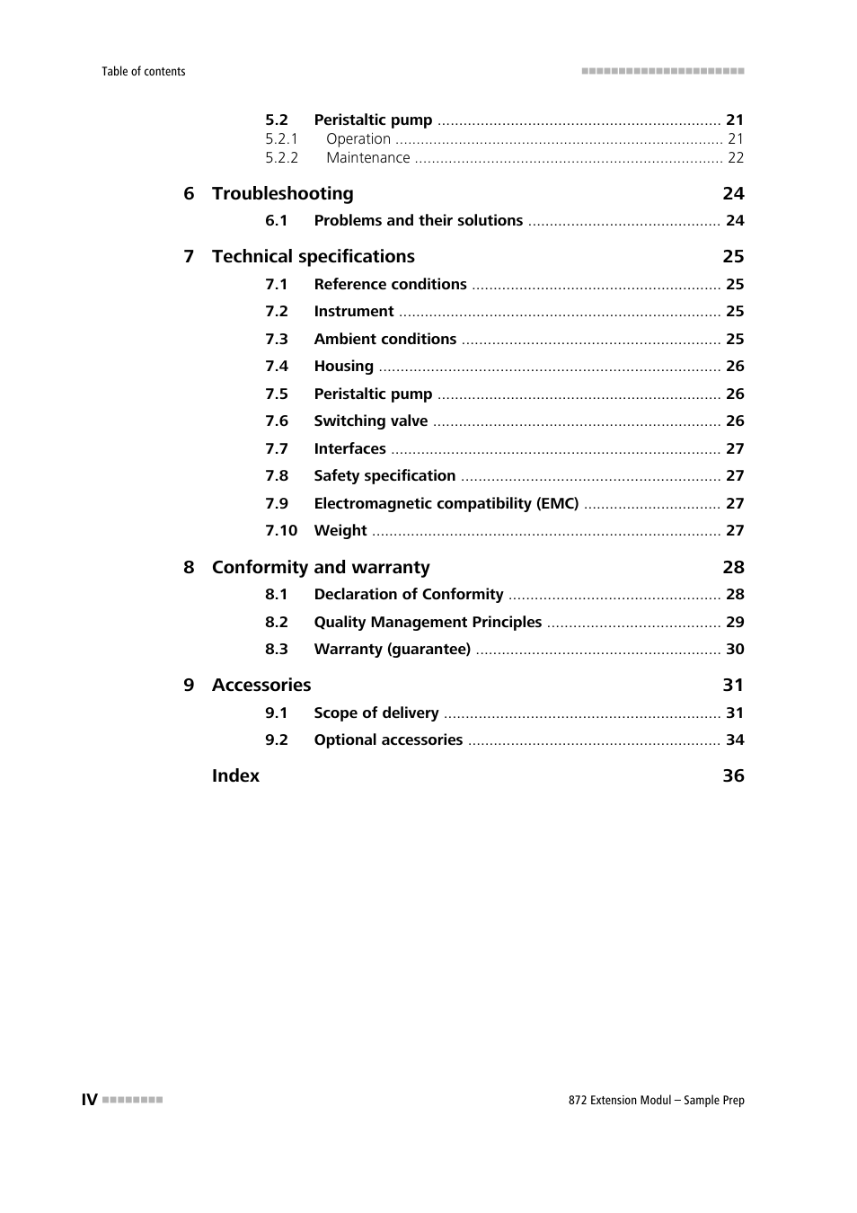 Metrohm 872 Extension Module Sample Prep User Manual | Page 6 / 44