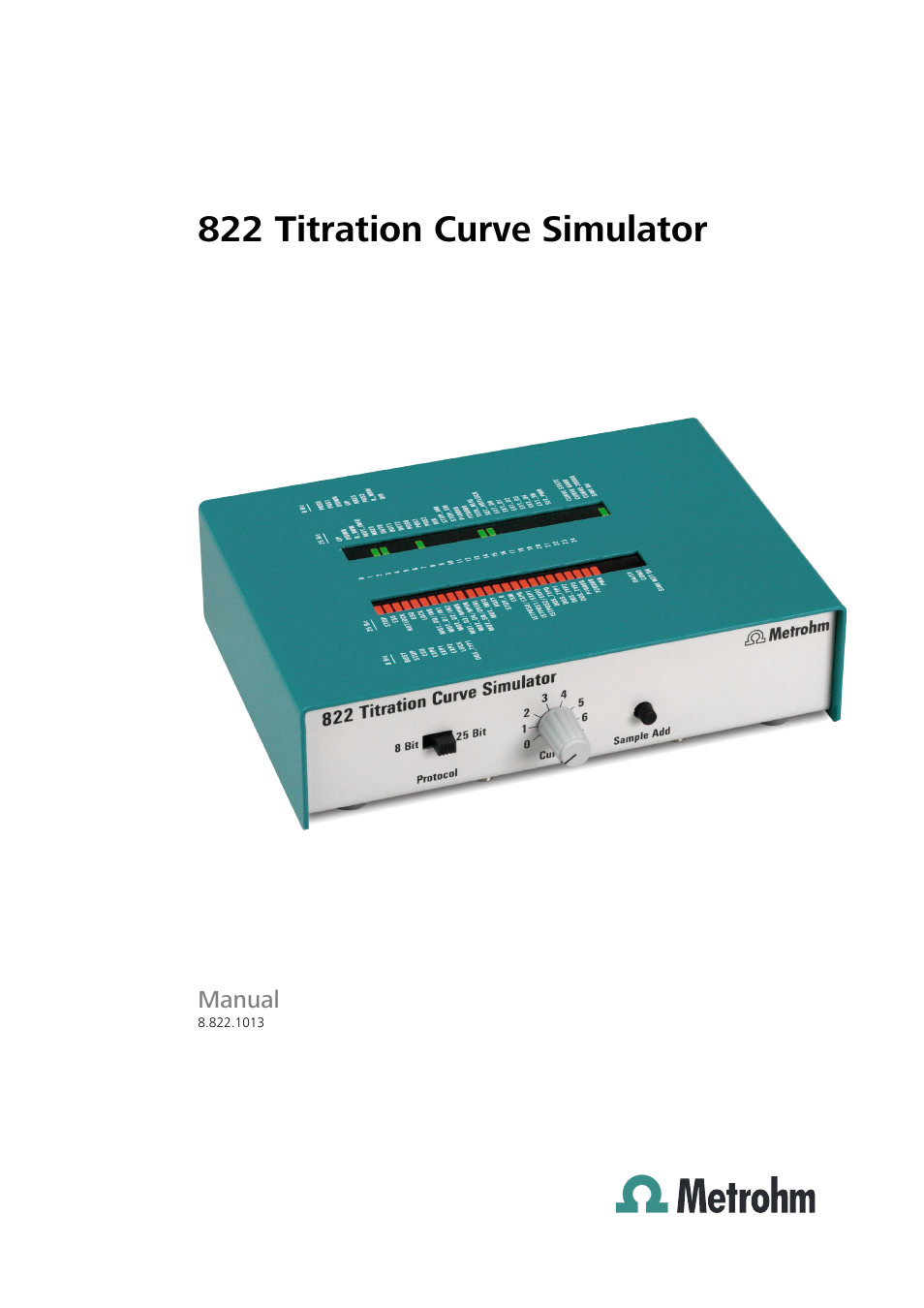 Metrohm 822 Titration Curve Simulator User Manual | 32 pages