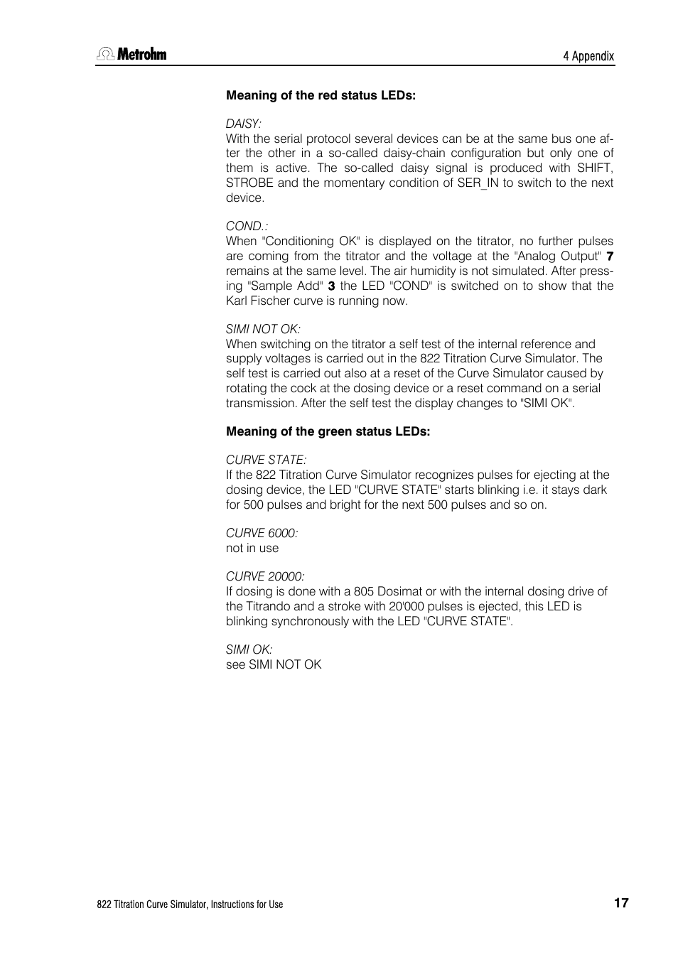 Metrohm 822 Titration Curve Simulator User Manual | Page 25 / 32