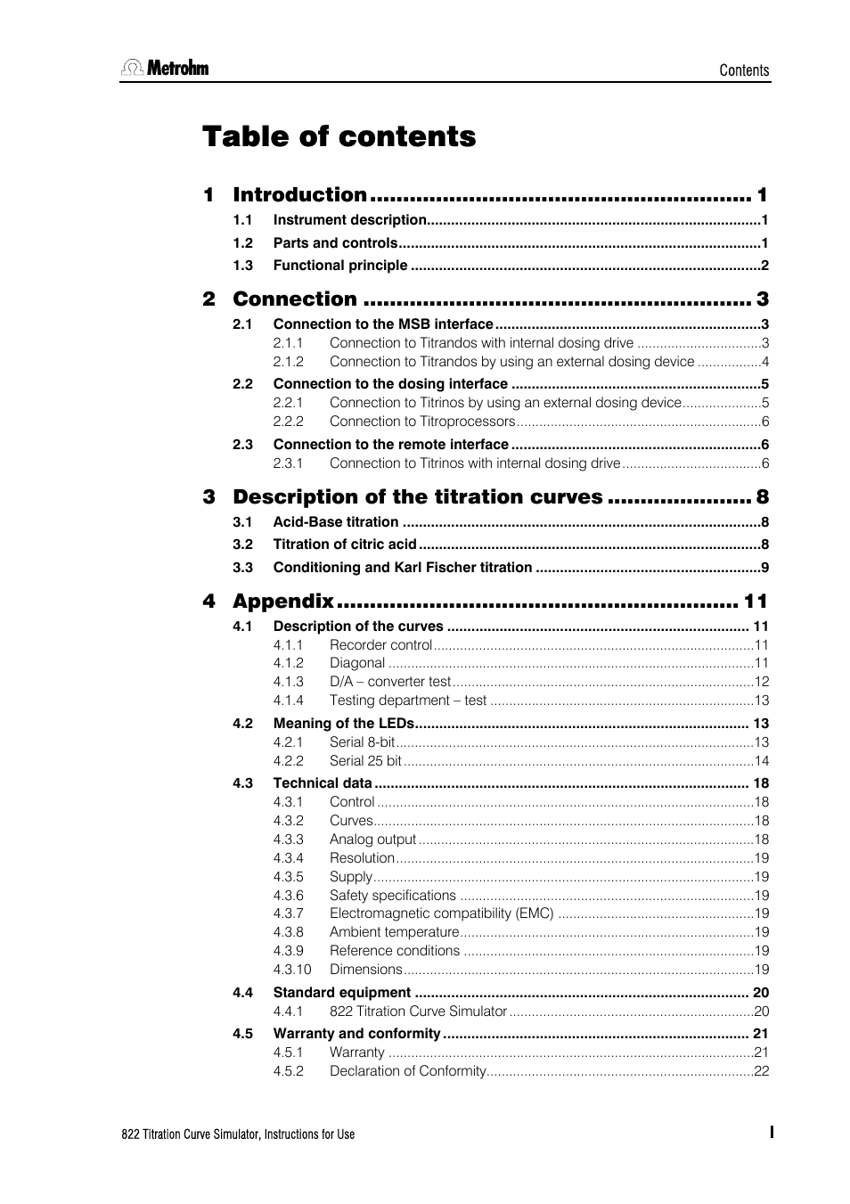 Metrohm 822 Titration Curve Simulator User Manual | Page 5 / 32