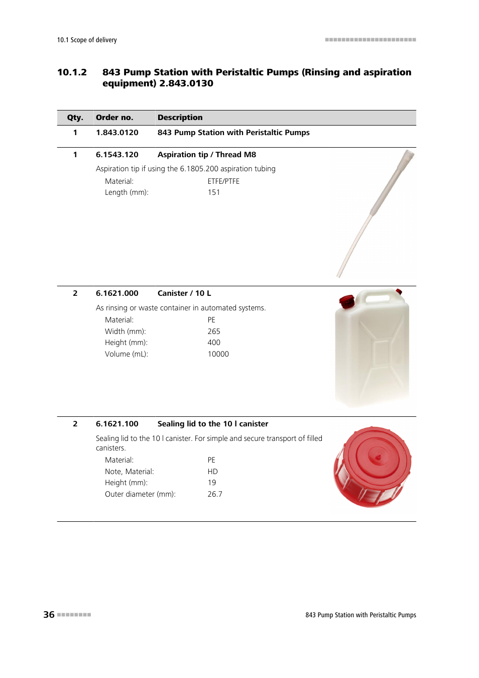 Metrohm 843 Pump Station with peristaltic pump User Manual | Page 44 / 56