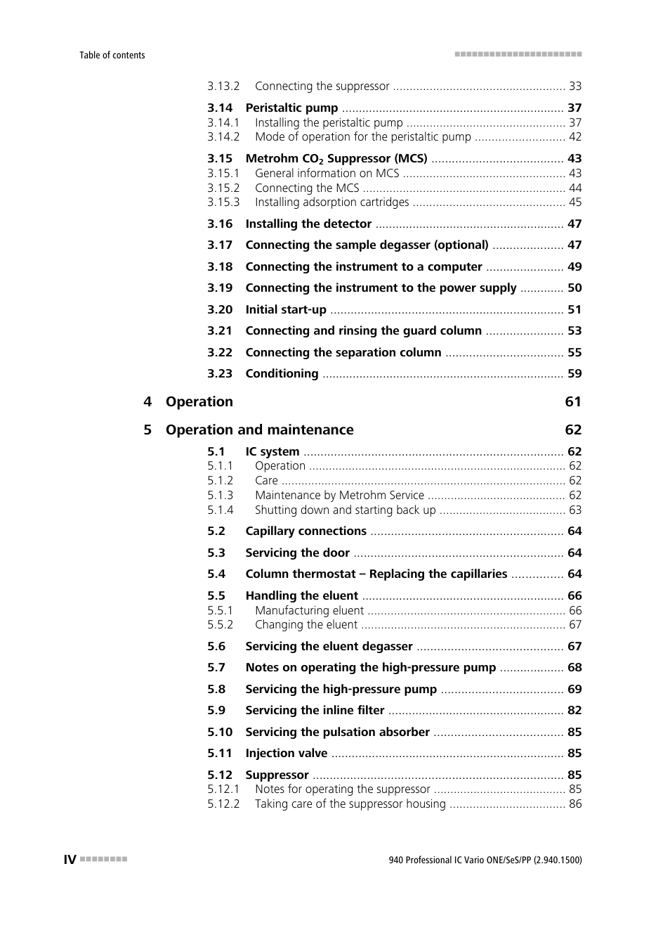 Metrohm 940 Professional IC Vario ONE/SeS/PP User Manual | Page 6 / 126