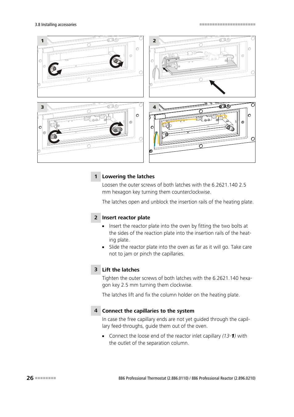 Metrohm 886 Prof.Thermostat/Reactor User Manual | Page 34 / 66