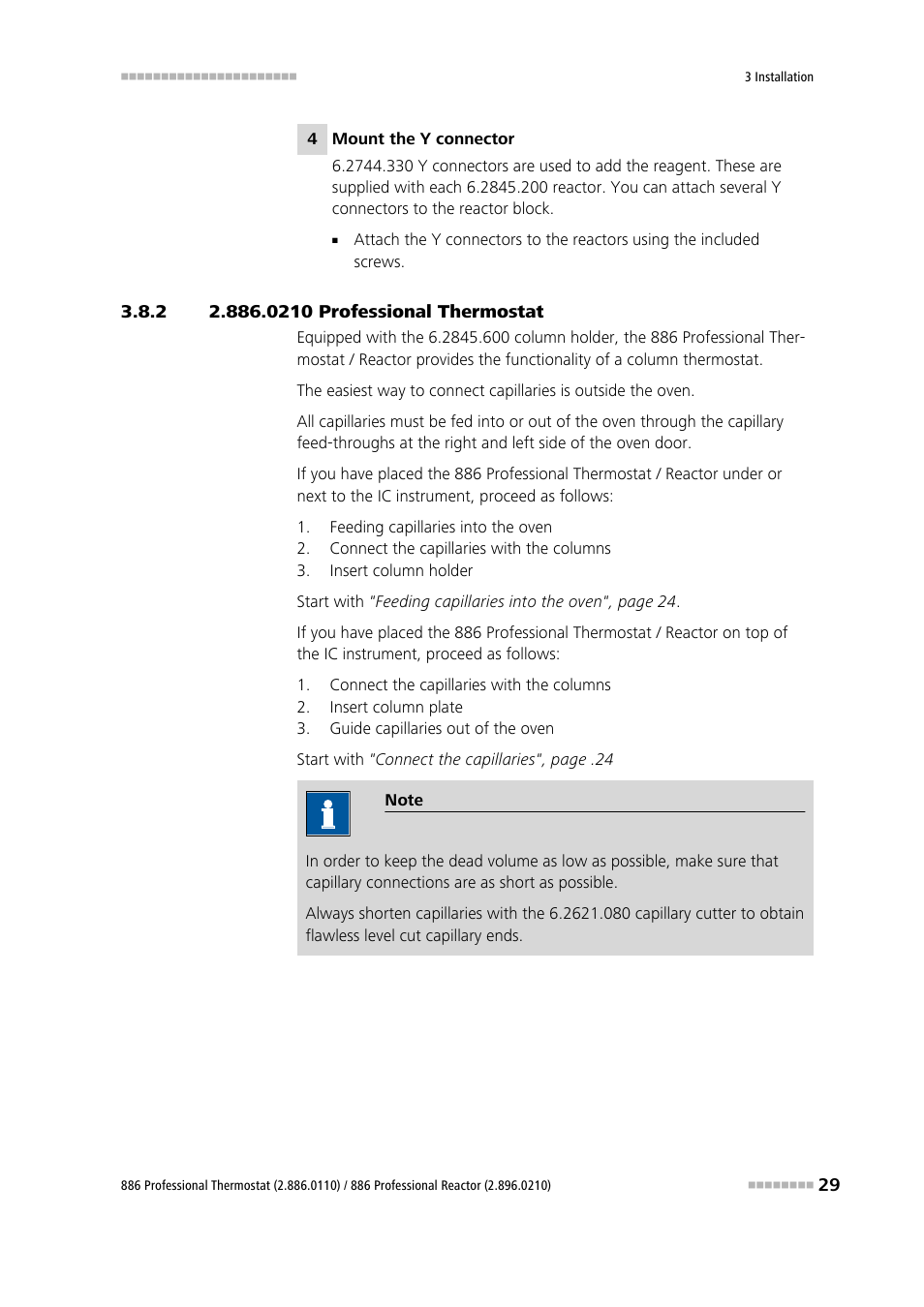 2 2.886.0210 professional thermostat, 0210 professional thermostat | Metrohm 886 Prof.Thermostat/Reactor User Manual | Page 37 / 66