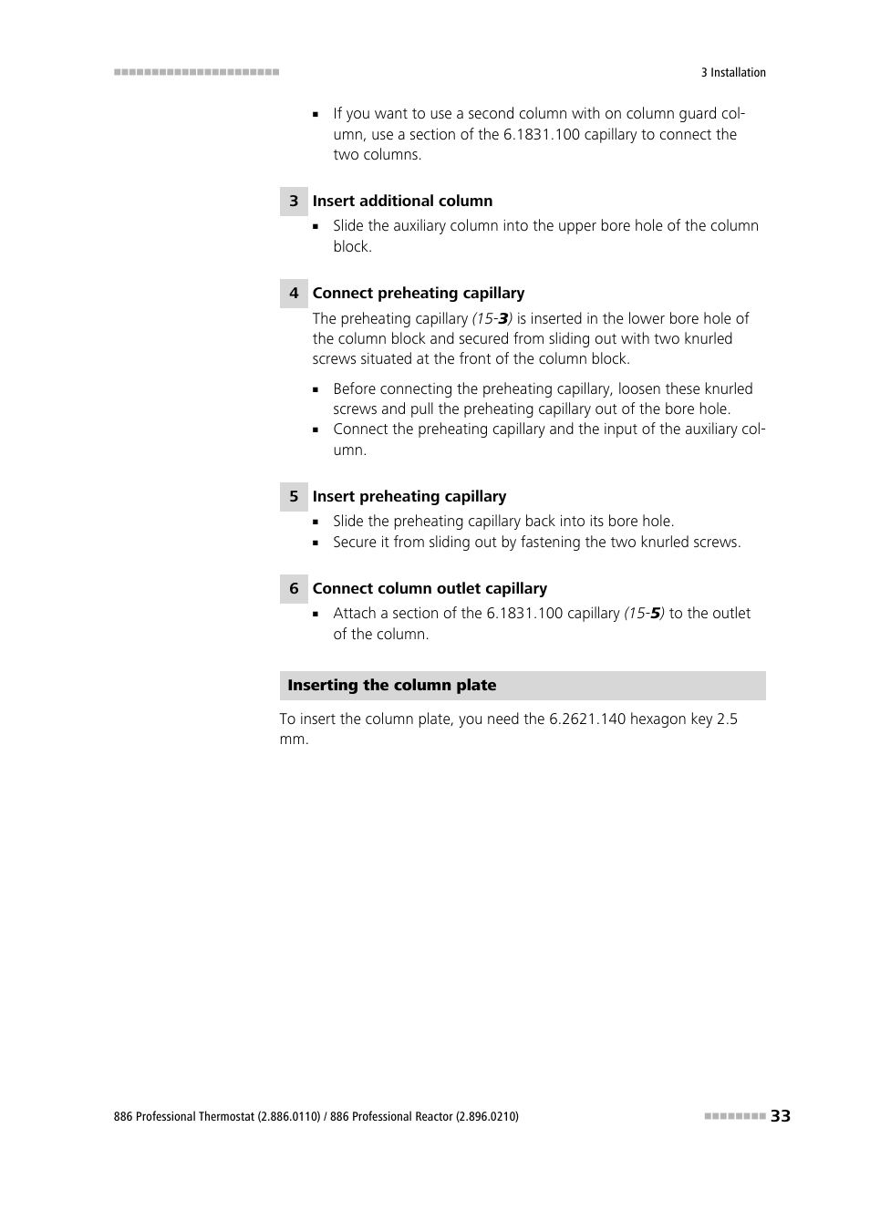 Metrohm 886 Prof.Thermostat/Reactor User Manual | Page 41 / 66