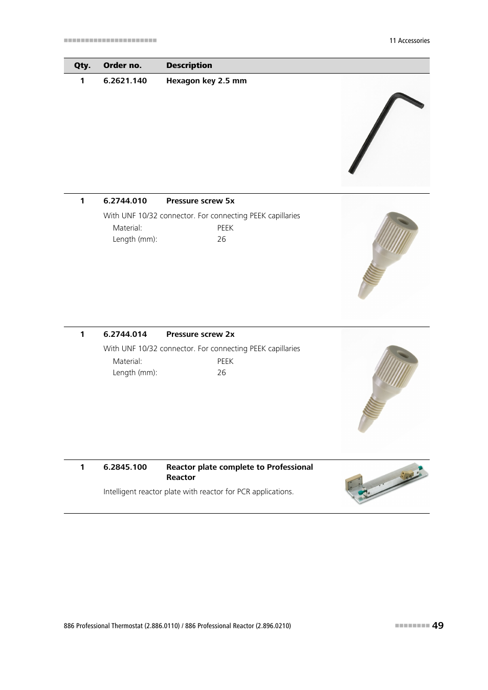 Metrohm 886 Prof.Thermostat/Reactor User Manual | Page 57 / 66